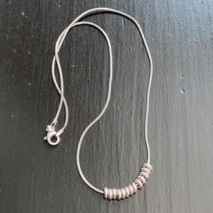 Silpada sterling silver floating rings necklace